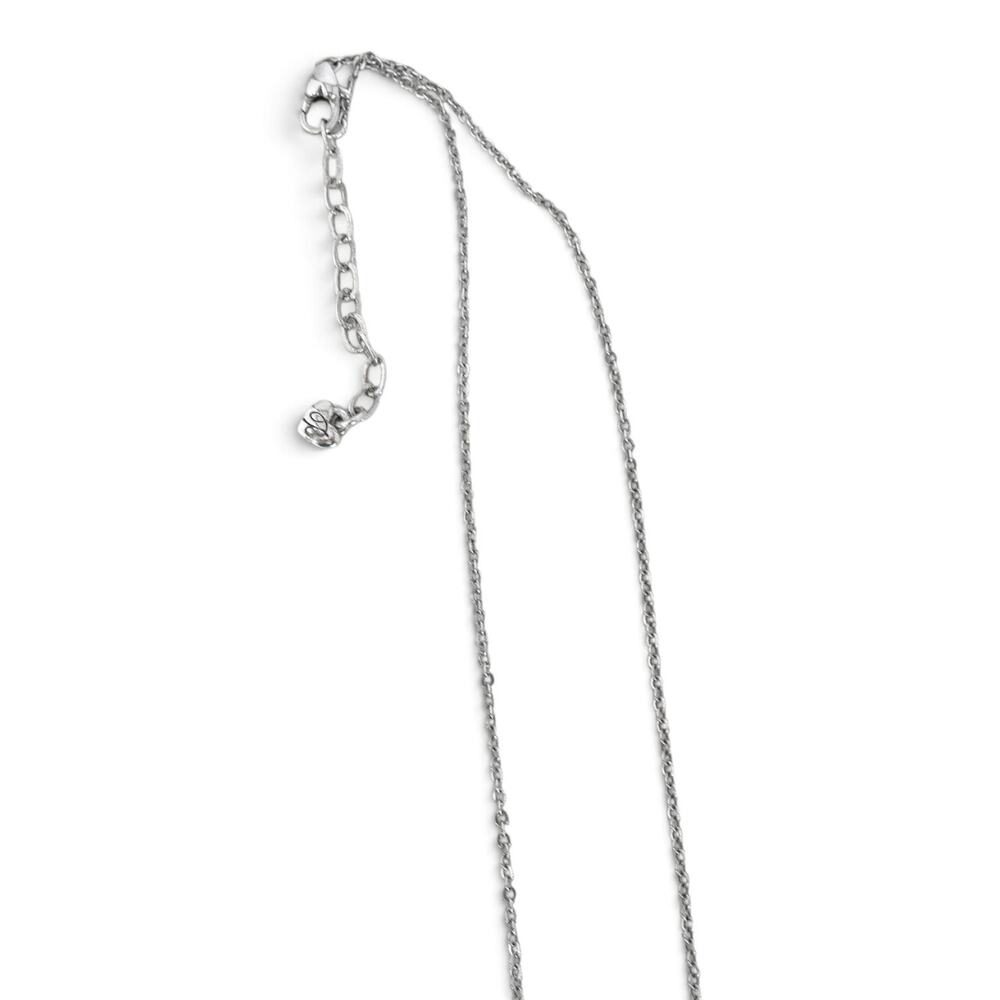 Brighton Starry Night Sideways Cross Necklace JN8862 Silver Plated Crystal - Picture 2 of 4